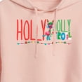 thumbnail image 3 of Trolls - Holly Jolly Troll Cooper - Juniors Cropped Pullover Hoodie, 3 of 5
