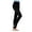 Black, variant on Capezio Ultra Soft Self Knit Waistband Stirrup Tight - Girls
