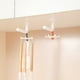thumbnail image 5 of Kearding Gancho de cocina girado 6 ganchos de garra soporte de papel montado en la pared estantes multifuncionales sin perforaciones Almacenamiento y organización del hogar Naranja, 5 of 6