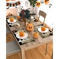 thumbnail image 5 of Halloween Placemats Set of 6 Gnomes Pumpkin Place Mats Fall Placemat Black Cat Bat Castle Khaki Table Mats for Dining Kitchen Table Holiday Dinner Party Home Decorations 13x19 Inch, 5 of 8
