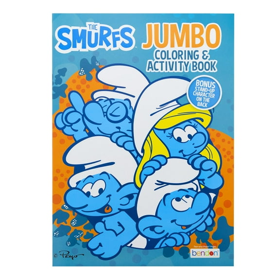Smurf Coloring Book 1 Title, Fun Game Workbook for Learning Drawing Coloring, 1-Pack