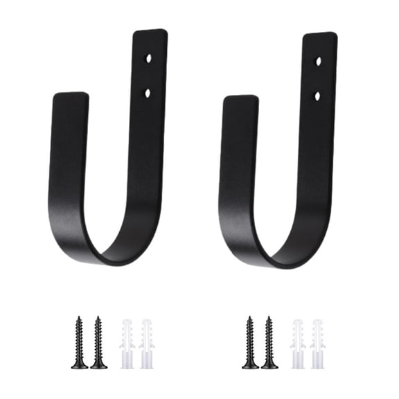 2 Pack Curtain Holdbacks Wall Mounted Curtain Tiebacks Hooks U Shape Curtains Tieback with Screws Curtains Ties Backs