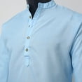thumbnail image 5 of Cathalem Mens Hawaiian Shirts Sun Protection Long Sleeve Button Down Quick Dry Outdoor Shirts,Blue M, 5 of 5