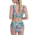 thumbnail image 5 of High Waisted Bikini Sets For Women, Swimming Bulldog Swimsuits Tummy Control, Two Pieces Bathing Suit, 5 of 8