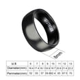 thumbnail image 7 of UDIYO Ring Wide Band Creative Titanium Steel Solid Color Jewelry Accessories for Men, 7 of 7
