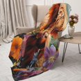 thumbnail image 3 of Rateoe Countryside Colorful Floral Cow Pattern Flannel Throw Blanket, Ultra-soft Blanket for Bed, Couch, Car, Hypoallergenic Anti-pilling blanket-80"x60"(Vertical), 3 of 6
