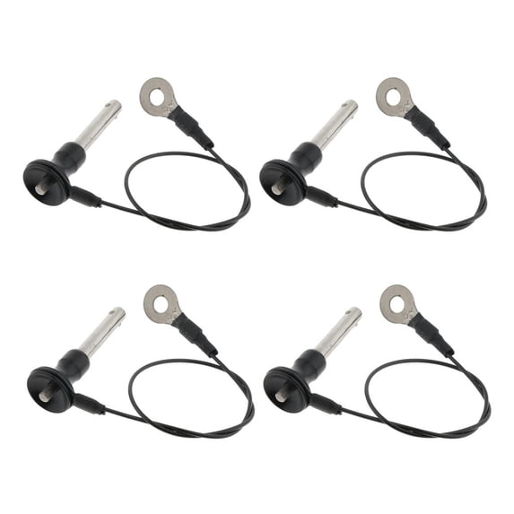 4 Pieces Stainless Steel Ball Lock Button Round Head Pins