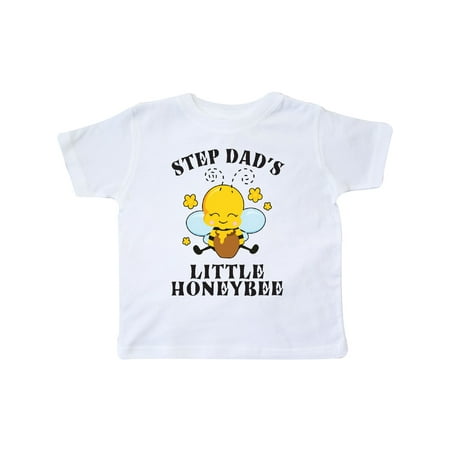 

Inktastic Cute Bee Step Dad s Little Honeybee with Stars Gift Toddler Boy or Toddler Girl T-Shirt
