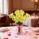 thumbnail image 5 of Decoración de ramos para San Valentín | Flores de tela sintética y plástico para escritorio y decoración romántica | Ramo artificial de 55 cm | 1 unidad, 5 of 6