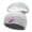 Heather Grey, variant on USA Top Hat Embroidered 12 Inch Long Knitted Beanie - Black OSFM
