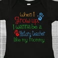 thumbnail image 4 of Inktastic History Teacher Like Mommy Boys or Girls Baby Bodysuit, 4 of 5