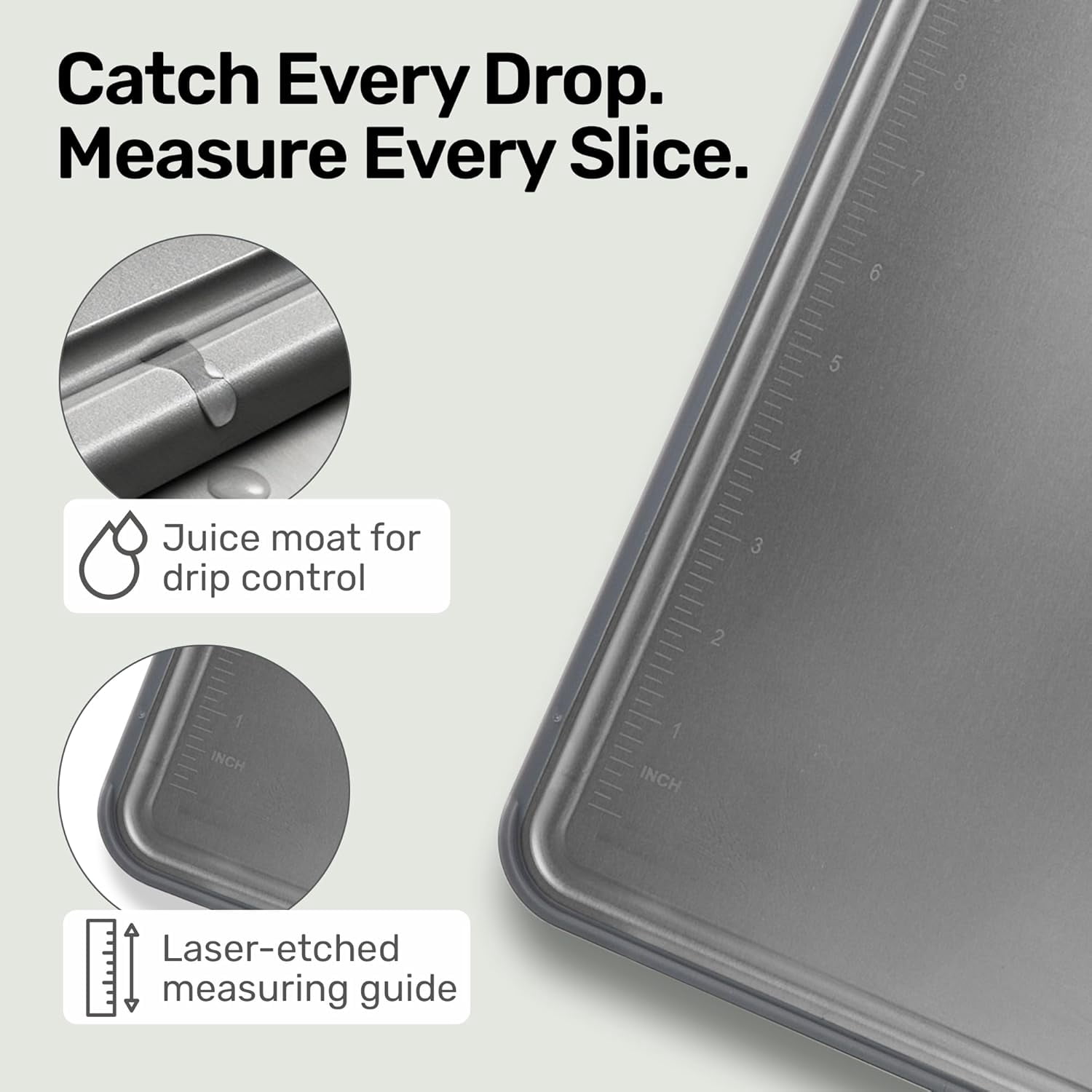 CHOPZILLA Titanium Cutting Board, Food Safe & Non Toxic Cutting Boards for Kitchen