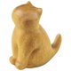 thumbnail image 1 of Wood Cat Figurine Small Sitting Kitten Statue Cat Sculpture Desk Ornament, 1 of 3