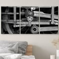 thumbnail image 3 of wall26 Canvas Print Wall Art Set Black &amp; White Steam Train Wheel Transportation Vehicle Photography Realism Chic Scenic Dark Duotone Ultra for Living Room, Bedroom, Office - 24"x36"x3, 3 of 5