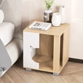 thumbnail image 4 of Gymax Cat Bed Side Table w/Head-shaped Entry & Metal Legs Modern End Table Nightstand, 4 of 10