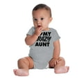 thumbnail image 4 of Love My Crazy Aunt Funny Cool Auntie Romper Boys or Girls Infant Baby Brisco Brands 12M, 4 of 6