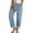 Light Blue, variant on Boyfriend Jeans for Women Trendy Stretchy Baggy Jean Travel Cropped Pants Cowgirl Outfits Y2k Frayed Raw Hem Ripped Distressed Jean Ankle Denim Pants with Pockets High Waisted Straight Leg Jeans