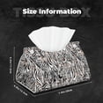 thumbnail image 5 of Pofeuu Leopard And Zebra Print Tissue Box Cover, Modern Decorative PU Leather Rectangular Tissue Box Case Organizer Holder for Vanity Countertop, Night Stands, Livingroom, 5 of 7