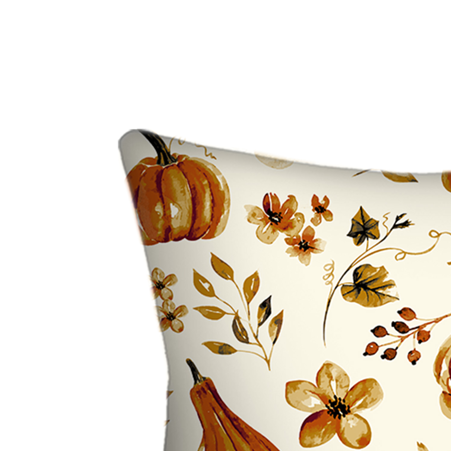 Mainstays 16" x 16" Reversible Floral Gnome Decorative Outdoor Throw Pillow, Multi, 1 Count