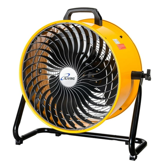 iLiving-ventilador Turbo de bajo ruido, circulador de aire portátil de 3 velocidades para tienda, oficina, invernadero, hogar y almacén