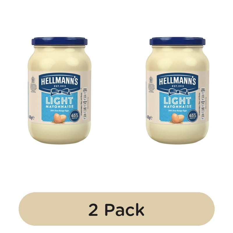 Hellmann's Light Mayonnaise 600g, British Import (Pack of 2)