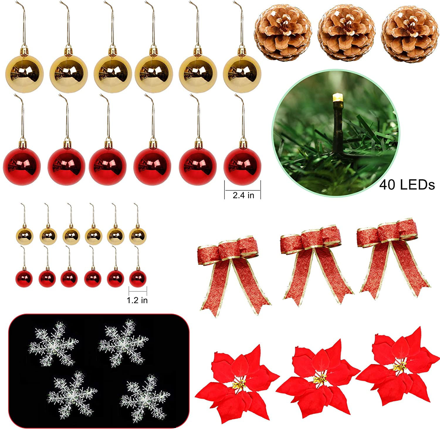 Pre Lit Garland Wreath with Pine Cones for Indoor Home Winter Holiday New Year Xmas Decorations Battery Operated Christmas Garland with Lights ATDAWN 9 Foot Christmas Lighted Garland 