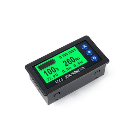 

Battery Monitor Hall Coulomb Meter DC 8-100V 50A Lifepo4 Lead-Acid - Lithium Capacity Power Display