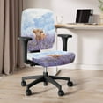 thumbnail image 3 of ZUXONGSY Highland Cow Lavender Office Chair Cover 2-Pack Backrest Slipcovers Stretchable Computer Chair Protector Furniture Protector Dust-Proof Gifts for Women Men, 3 of 7
