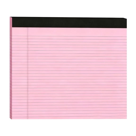 Dienrx Perforated College Ruled Notepad, 11"×9.5" Legal Size Lined Writing Notebook With Cardboard Back, Stationery For Student, Office Notes & Daily To-Do List Recording, 30 Sheets