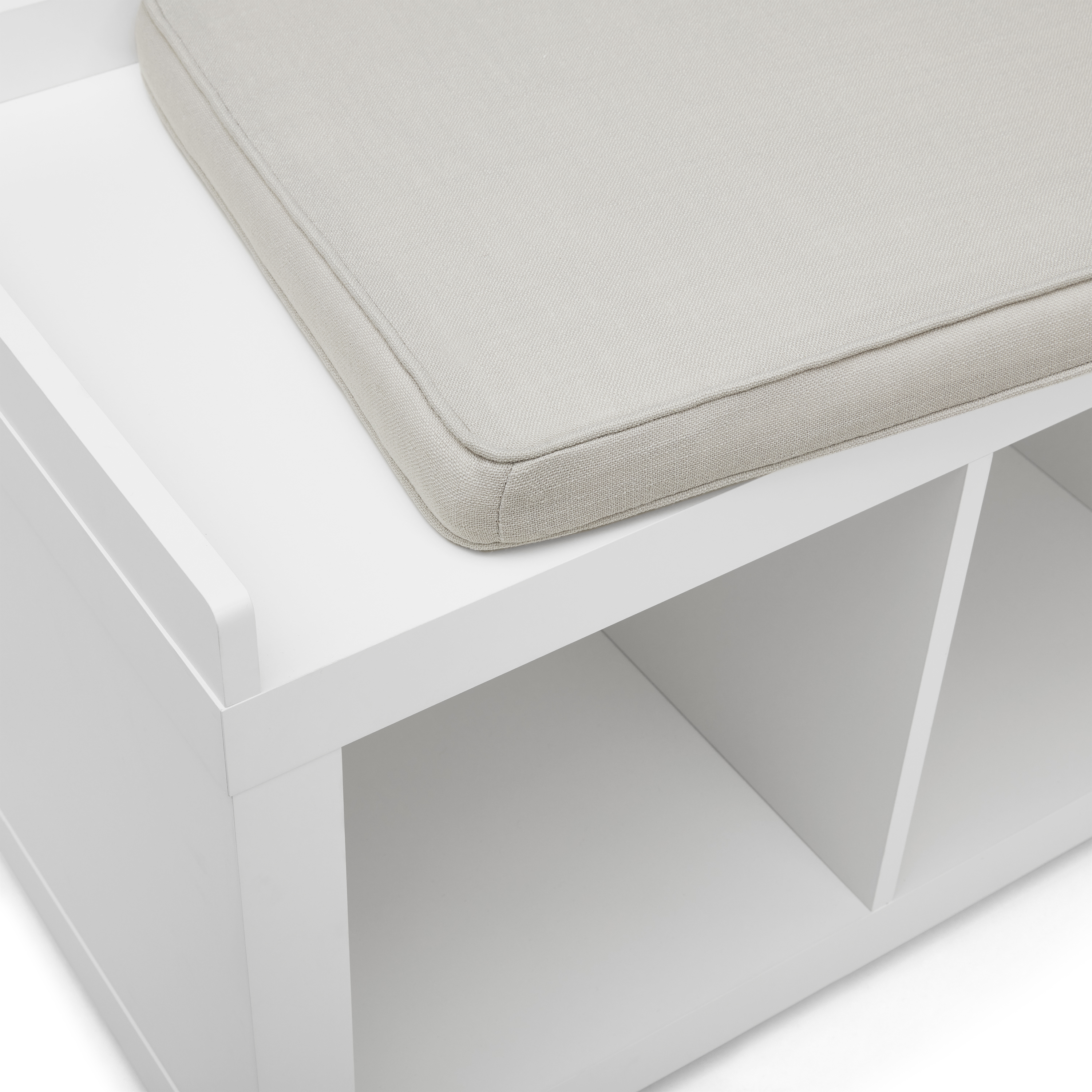 Better Homes & Gardens 4-Cube Shoe Storage Bench, White - image 3 of 6