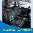 thumbnail image 2 of Practisol Heated Cooling Car Seat Cushion with Massager Heated Car Seat Cover Warmer Seat Coolers for Vehicle 12V Cooling Seat Cover for Car Front Seat Black 1PCS, 2 of 7