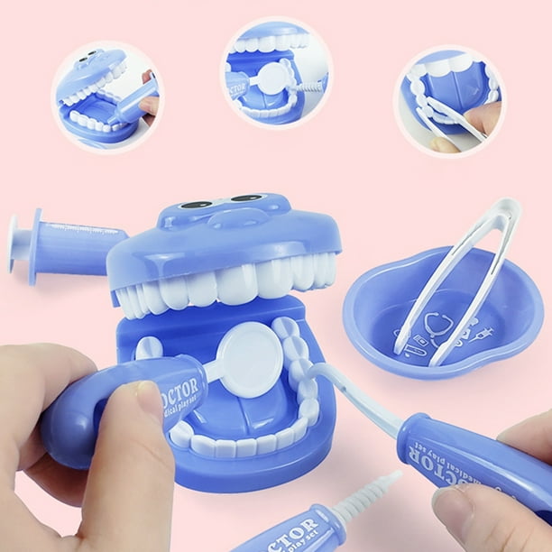 9pcs Kids Dentist Play Set High Simulation Dentist Model Role Play Toy  Early Educational Dentist Learning Pretend Set