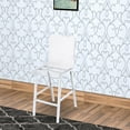 thumbnail image 2 of Benzara Counter Height Dining Chair Clear Acrylic, Chrome, Set of 2, 2 of 2