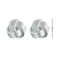 thumbnail image 5 of LeCalla 925 Sterling Silver Jewelry Men's Love Knot Cufflinks Gifts for Men 13MM, 5 of 10