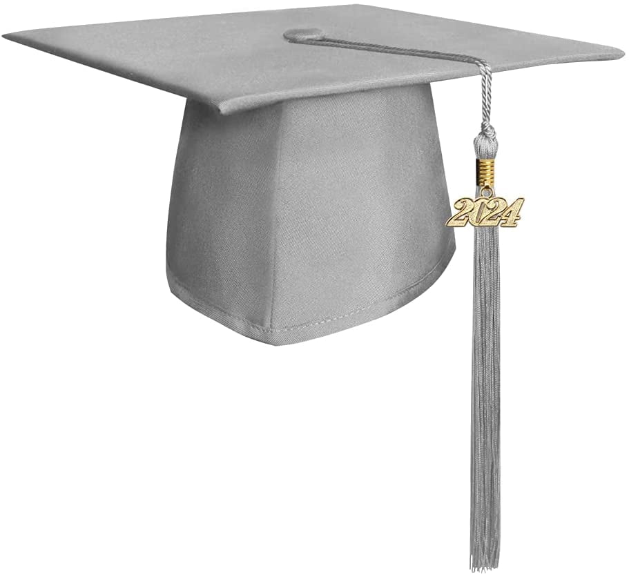 Endea Graduation Double Color Tassel with Gold Date Drop (Royal Blue/White, 2024)
