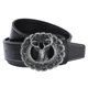 thumbnail image 1 of Cinturón de material cuero PU para hombre, vaquero americano Hebil Hebil de venado Cinturón Pantalones Correa de cinturo , negro Soledad cinturón de moda para hombre, 1 of 7