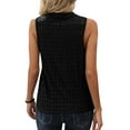 thumbnail image 3 of Tank Tops for Women 2025 Summer Tops Sleeveless Shirts Black XL, 3 of 8
