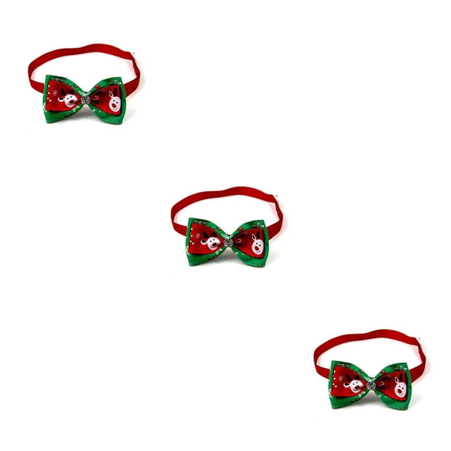 Greeniant Collar para mascotas Corbata para perros Corbata para perros Pajarita ajustable Decoraciones navideñas Type1 NO1