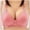 Pinks-a, variant on Sleep Bras for Women Lightly Lined Bra Feature V-Neck Wire-Free Bra Style W-718 Pinks-a XL