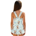 thumbnail image 5 of Xoenoiee Highland Cattle Daisy Flower Pattern Sleeveless Swimsuit for Girls One Piece Swimwear with Skirt Lightweight Bathing Suit Soft Swim Dress for Beach Swimming, 8-9 Years, 5 of 7