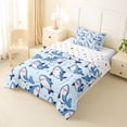 thumbnail image 2 of Erosebridal Kawaii Sea Shark Twin Comforter Sets 3-Piece For Teens,Cartoon Marine Animal Bedding Set,Super Cozy Room Decor, 2 of 6
