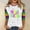 Blue, variant on Shirts for Women Quarter Sleeved Round Neck Lobster Printed T-Shirt Soft Casual Short Sleeve Tee Comfortable Fit for Daily and Vacation Wear L Size Spring Summer Womens Tops