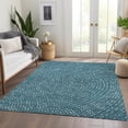 thumbnail image 6 of Addison Rugs Mayfield Premium Machine Washable Transitional Circles Teal Rectangle Rug, 8' x 10', 6 of 6