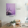 thumbnail image 2 of Kdxio Lavender Roses Arrangement Pattern Canvas Wall Art 12x16 Inches - Waterproof HD Print Solid Wood Frame for Living Room & Bathroom,Vertical, 2 of 8