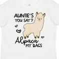 thumbnail image 4 of Inktastic Auntie's You Say Alpaca My Bags Boys or Girls Toddler T-Shirt, 4 of 5