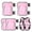 Pink, variant on Threns 6Pcs Kids Knee Pads and Elbow Pads Ajustable Wrist Guards Set Kids Protective Gear Set for Skating Cycling Bike Rollerblading Scooter
