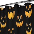 thumbnail image 3 of Black Halloween Pumpkin Faces Shower Curtain 36"x72" ,Bathroom Decorative Shower Curtains Set with 12 Hooks,Modern Waterproof Washable Shower Curtain, 3 of 6