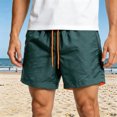 thumbnail image 2 of XAOFW Men's Board Shorts Color Blocking Lightweight Beachwear Shorts With Back Pocket For Summer Water Sports Versatile Bottom XXXL, 2 of 4