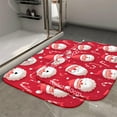 thumbnail image 2 of 1pc Christmas Pattern with Santa Absorbent Non-Slip Bathroom Thickened Flannel Rug Decor,Soft,Quick Drying,Suitable For Indoor/outdoor Use,Bathrooms,Bedrooms,Kitchens,Terrace,Laundry Rooms,16"x24", 2 of 9