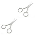 thumbnail image 4 of Decodeary 105 MM Mustache Scissors Wear-resistant Different Colors Exquisite Appearance Easy Installment Smooth Surface Beauty Bright Silver 2Set, 4 of 6